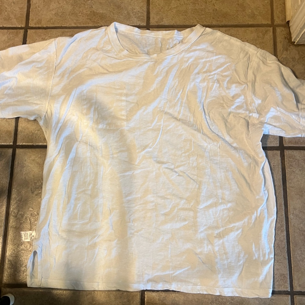 aero basic oversized tee shirt white